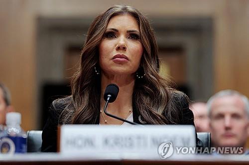크리스티 놈 미 국토안보부 장관
[AFP 연합뉴스 자료사진. 재판매 및 DB 금지]