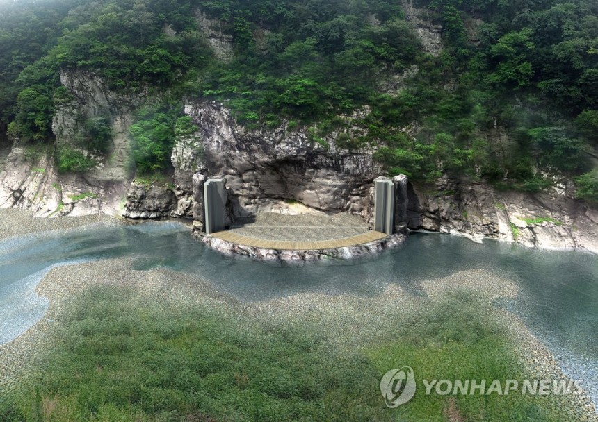 2014년 설계했던 투명 물막이 시설
[연합뉴스 자료사진] 