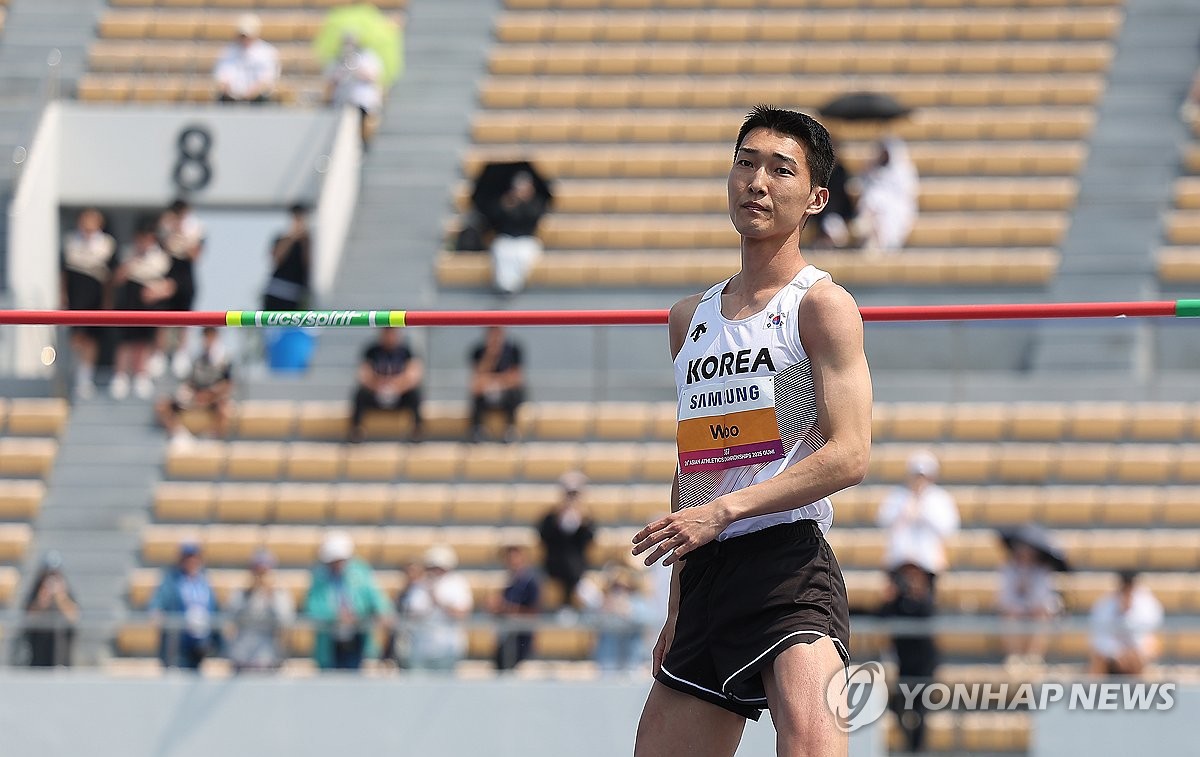 <b>아시아육상선수권대회</b> 참가한 <b>우상혁</b>