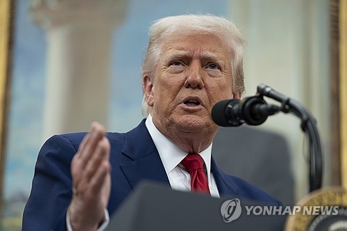 도널드 트럼프 미국 대통령
[워싱턴 UPI=연합뉴스. 재판매 및 DB 금지]