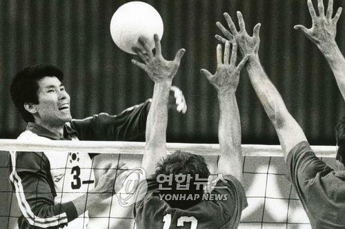국가대표로 활약하던 시절의 장윤창(3번)
[연합뉴스 자료 사진]