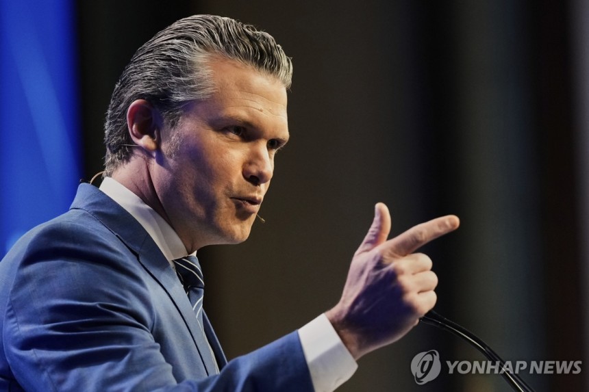 피트 헤그세스 미국 국방부 장관
[AP 연합뉴스 자료사진. 재판매 및 DB 금지]