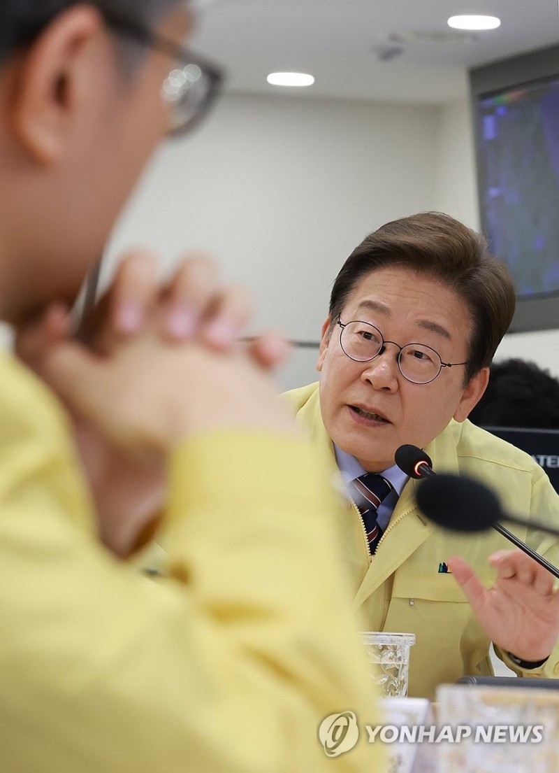 <b>이재명 대통령</b>, 장마 대비 <b>현장 점검</b>