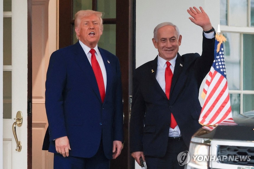 도널드 트럼프 미국 대통령과 베냐민 네타냐후 이스라엘 총리 [로이터 연합뉴스 자료사진. 재판매 및 DB 금지]