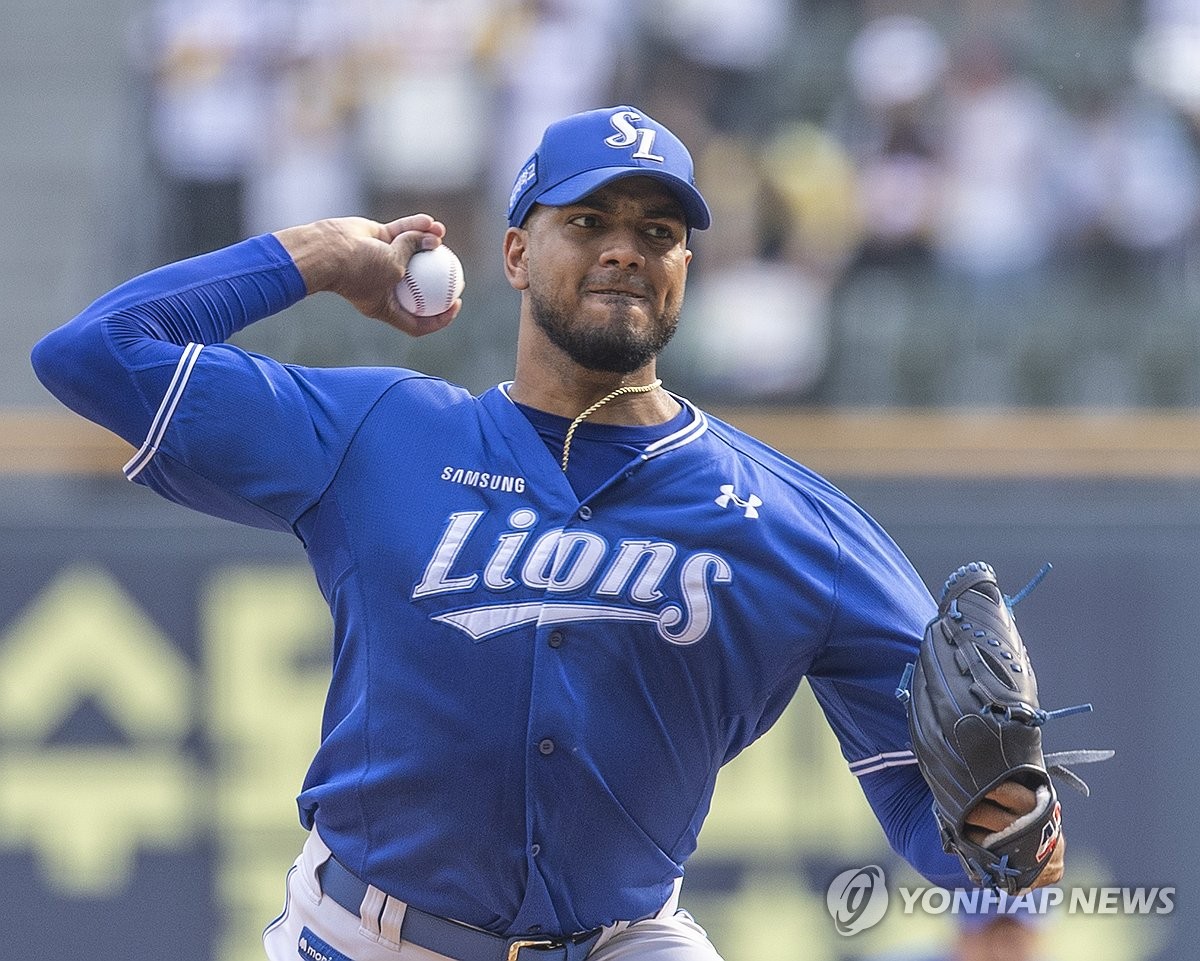 프로야구 삼성, <b>레예스 방출</b> "이르면 다음 주 새 외인 <b>결정</b>"