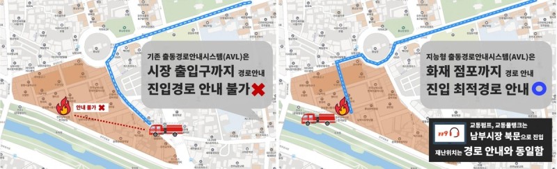 복잡한 시장 골목 빠르게 <b>출동</b>…전북소방, <b>지능형</b> <b>시스템</b> 구축