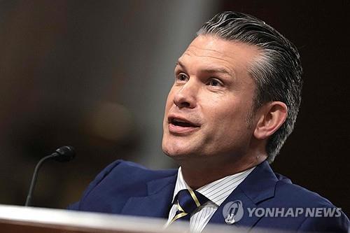 헤그세스 미 국방장관
[워싱턴 AFP=연합뉴스. 재판매 및 DB금지]