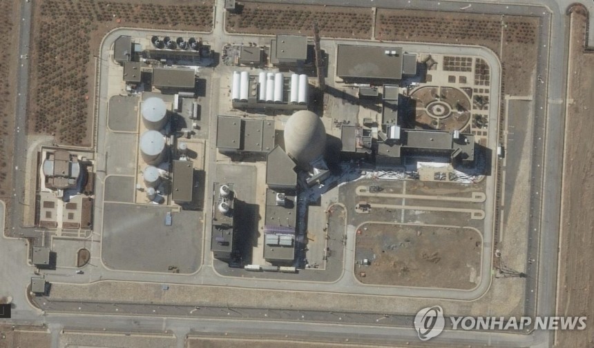 이란 아라크 핵시설 중수로 위성사진(2025년 2월 15일 촬영)
[AP=연합뉴스 자료사진. 재판매 및 DB 금지]