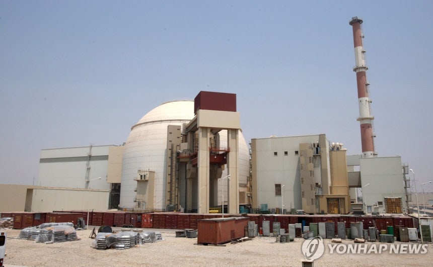 이란 부셰르 원전 전경
[EPA 연합뉴스 자료사진 재판매 및 DB 금지]