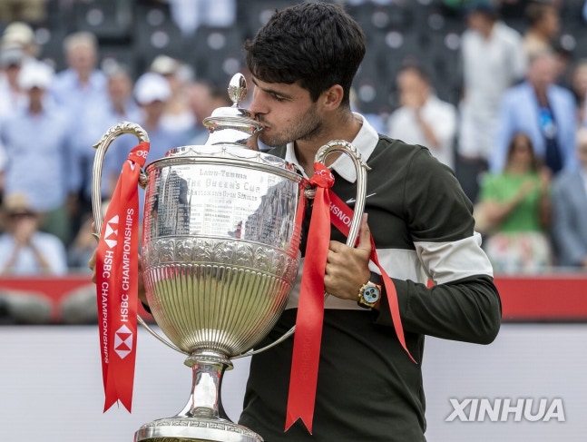 남자 테니스 2위 알카라스, ATP 퀸스클럽 챔피언십 우승