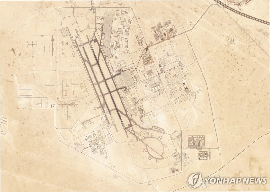 카타르내 알 우데이드 미군기지의 15일 모습(자료사진)
[AP 연합뉴스 자료사진 재판매 및 DB금지]