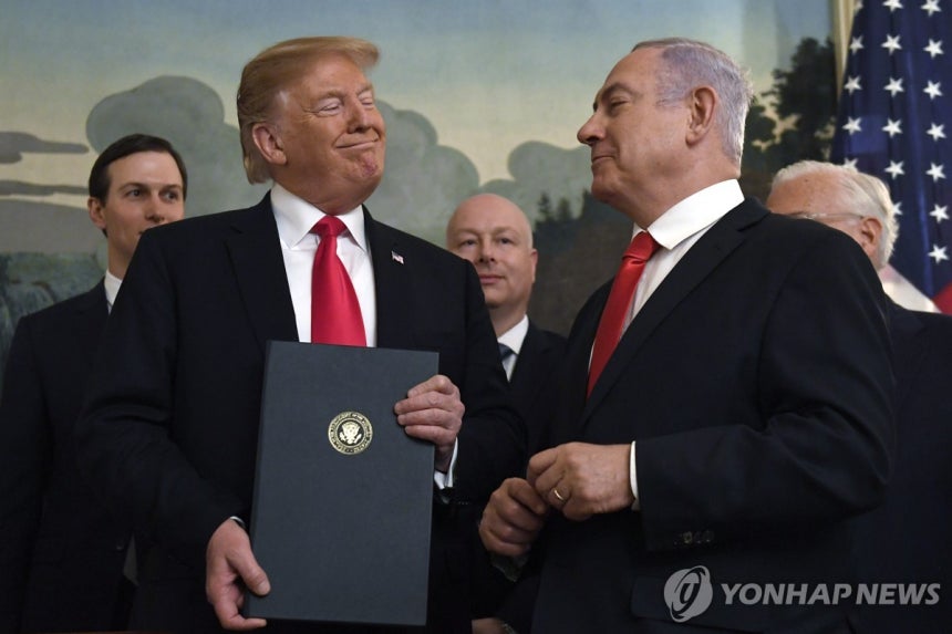 트럼프와 네타냐후
[AP 연합뉴스 자료사진. 재판매 및 DB 금지]