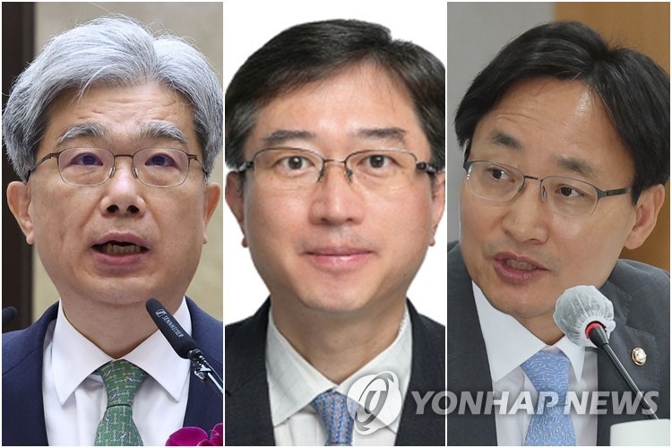 왼쪽부터 김상환, 오영준, 임광현 후보자
[연합뉴스 자료사진]