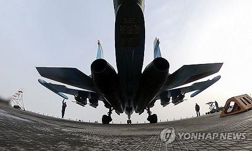 우크라이나군이 타격했다고 주장한 러시아군 Su-34 전투기
[러시아 국방부 제공/EPA 자료사진 연합뉴스. 재판매 및 DB 금지]