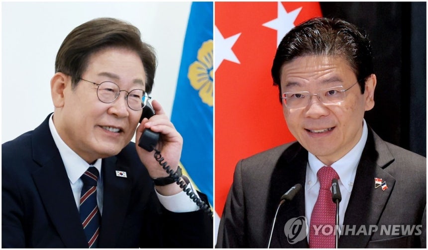 이재명 대통령, 로런스 웡 싱가포르 총리
[연합뉴스, 로이터 연합뉴스 자료사진]