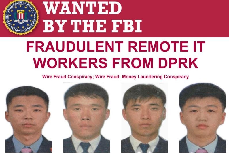 북한 국적자 4명에 대한 미 FBI의 수배령
[FBI 수배 전단 이미지 캡처. 재판매 및 DB 금지]