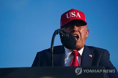 연설하는 도널드 트럼프 미국 대통령
[디모인&lt;美아이오와주&gt; 로이터=연합뉴스. 재판매 및 DB 금지]