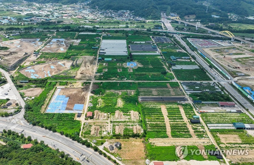 3기 신도시 
(남양주=연합뉴스) 김도훈 기자 = 사진은 14일 촬영한 남양주왕숙 A1·A2지구 2024.7.14 superdoo82@yna.co.kr