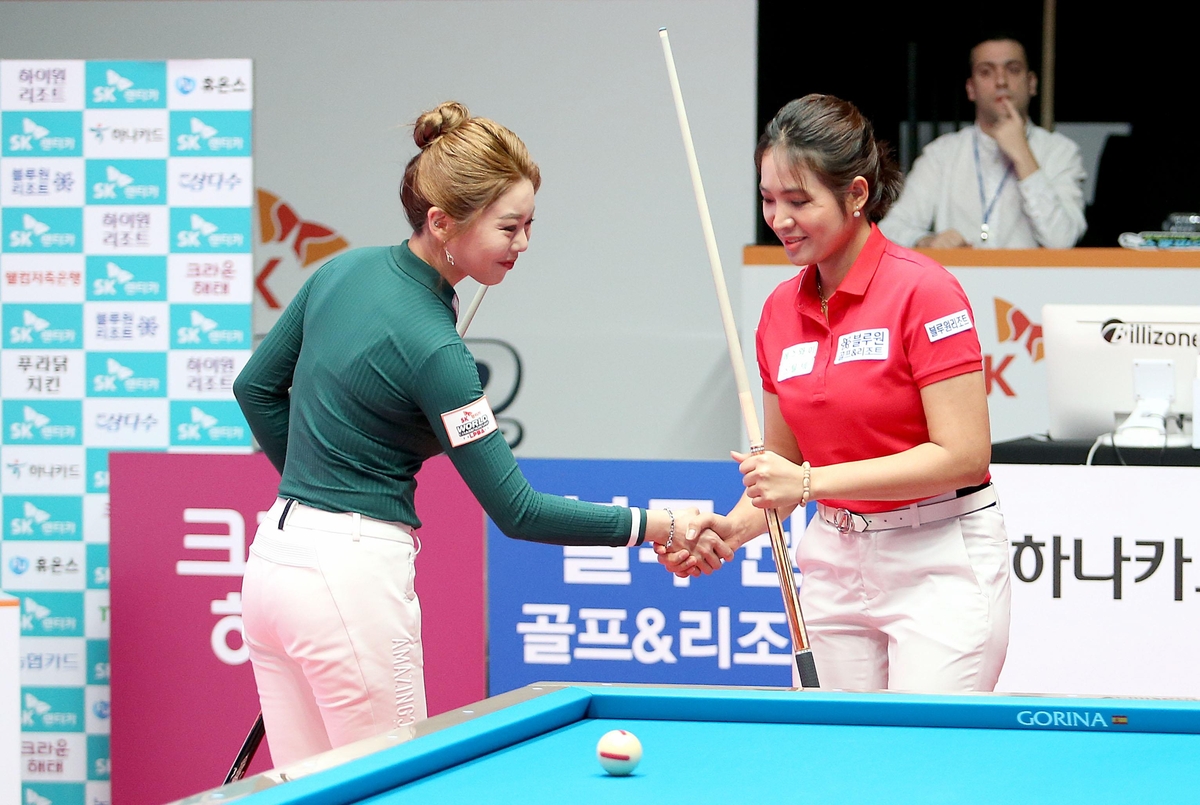 LPBA 대표 라이벌 <b>김가영</b>-<b>스롱</b>, 하나카드 투어 준결승서 격돌