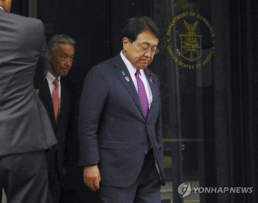 미국 상무장관과 회담한 일본 경제재생상
[교도 연합뉴스 자료사진. 재판매 및 DB 금지]