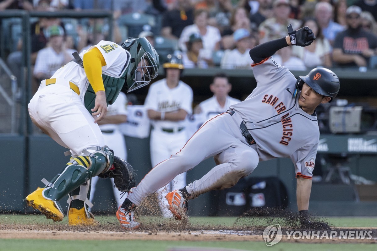 샌프란시스코 <b>이정후</b>, 애슬레틱스 상대 5<b>타수</b> 1안타