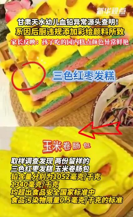 식용 금지된 물감을 사용한 급식
[웨이보 캡처. 재판매 및 DB금지]