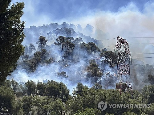 프랑스 펜 미라보에서 발생한 산불
[AP 연합뉴스 자료사진. 재판매 및 DB 금지]