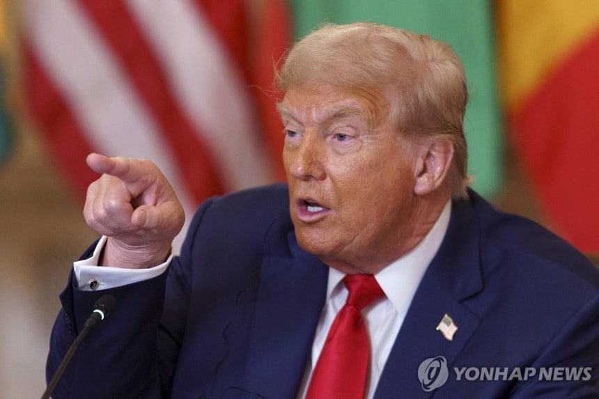 도널드 트럼프 미국 대통령
[EPA 연합뉴스 자료사진. 재판매 및 DB 금지]