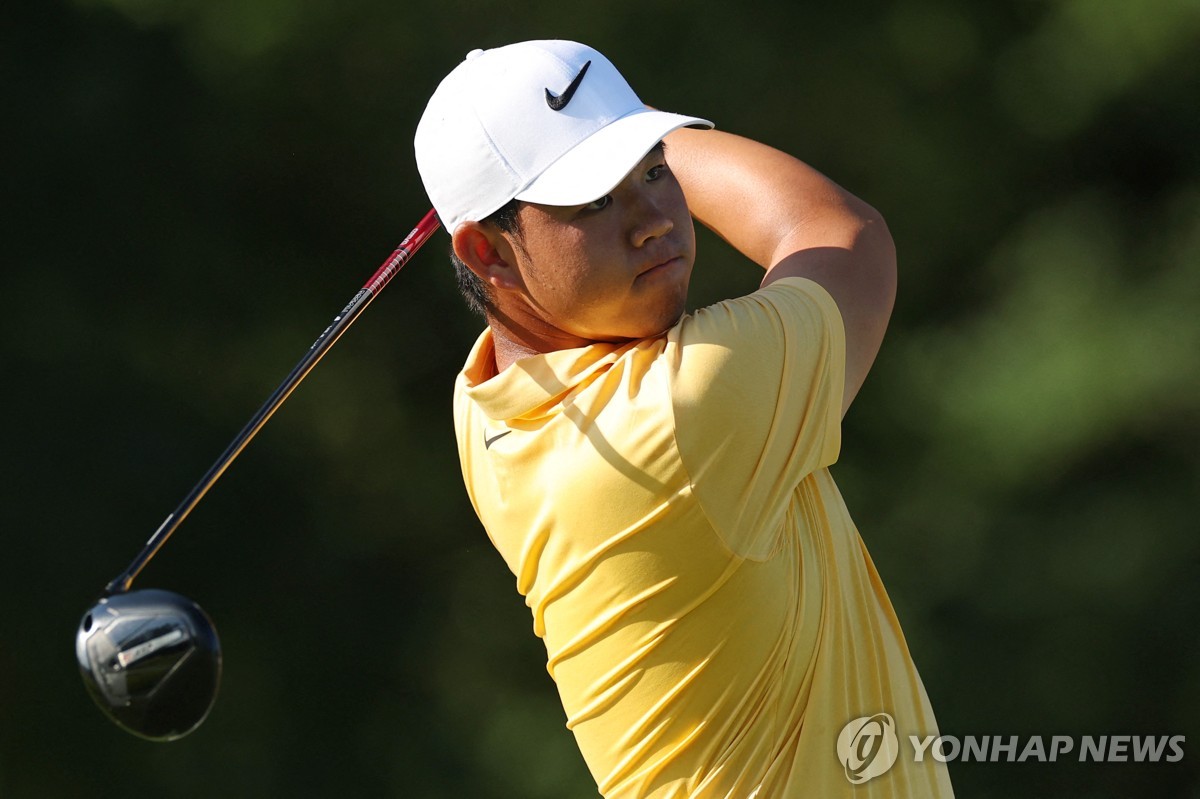 <b>김주형</b>, PGA 투어 <b>스코틀랜드오픈</b> 1R 공동 9위…선두와 2타 차