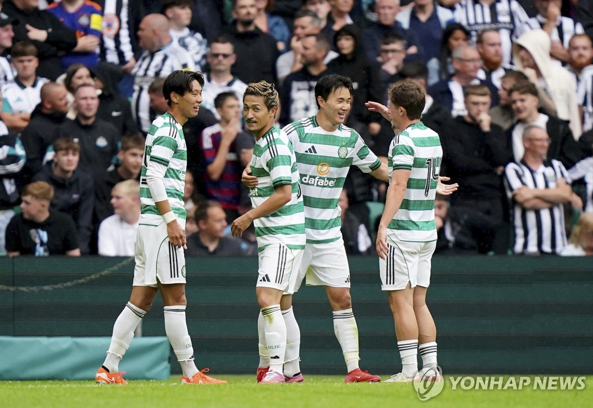 <b>셀틱</b> <b>양현준</b>, 프리시즌 경기서 EPL <b>뉴캐슬</b> 상대로 <b>득점</b>포