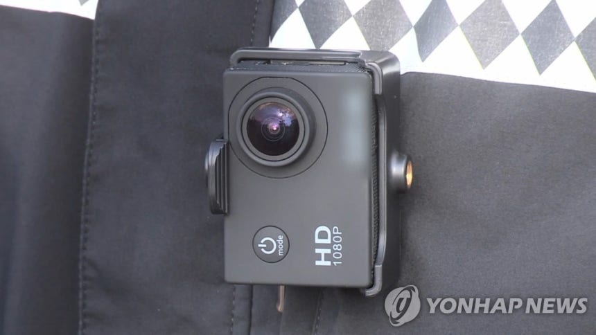 보디캠 [연합뉴스TV 제공]