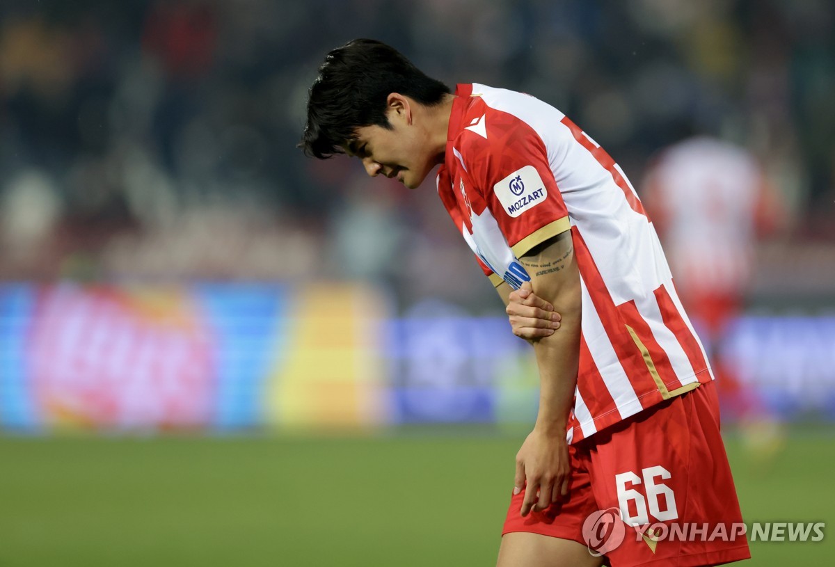 '<b>설영우 퇴장</b>' 즈베즈다, UCL 예선 첫 경기 1-0 승리