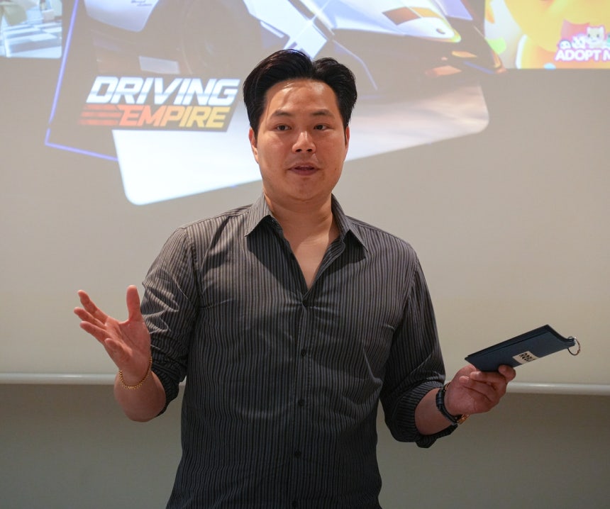 Richard Chae, Head of Roblox Korea, giving an interview (Seongnam=Yonhap News) - Richard Chae, Head of Roblox Korea, is presenting at a press conference held on the occasion of the first pop-up event at Hyundai Department Store in Pangyo, Seongnam, on the 1st.