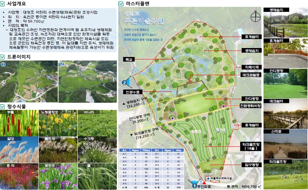 <b>옥천</b>군, 석탄리 <b>파크골프장 조성</b>…"하천 점용 허가"