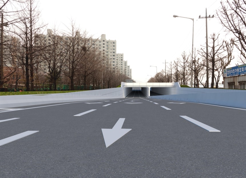 Starting point of the underground road section along the east side of Tancheon stream
[Provided by Seoul City. Reproduction and database use prohibited]