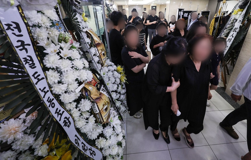 경부선 열차사고 희생자 발인 [촬영 윤관식]