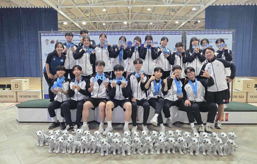 <b>한국 사격</b>, <b>아시아선수권</b>서 금 13개 등 <b>메달</b> 57개 수확하고 귀국