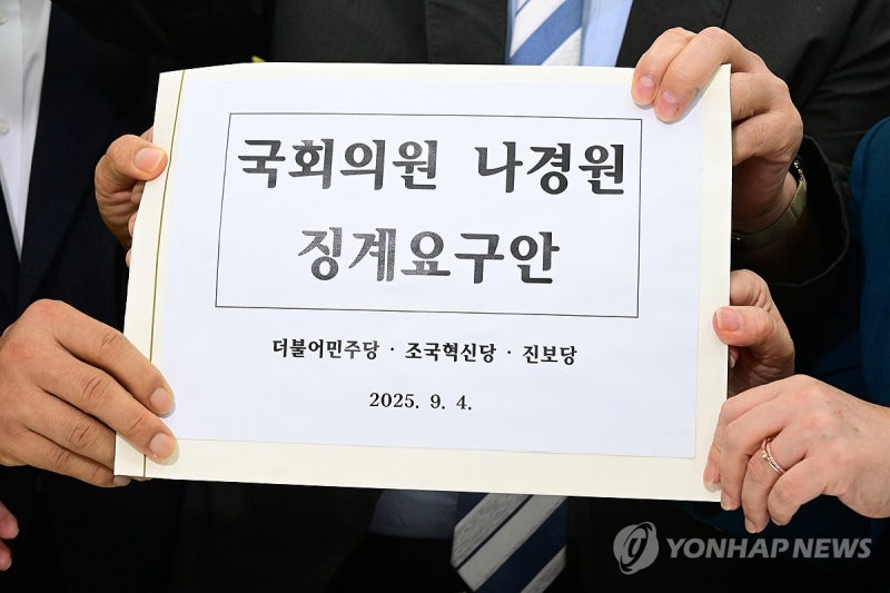 범여권, '초선 발언' <b>나경원 징계안</b> 제출…"품위유지의무 위반"