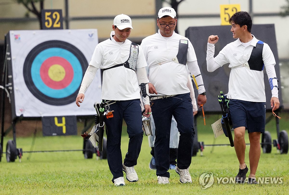 한국 <b>양궁</b>, 광주 <b>세계선수권</b> 남자단체·혼성전 <b>결승</b>행(종합)
