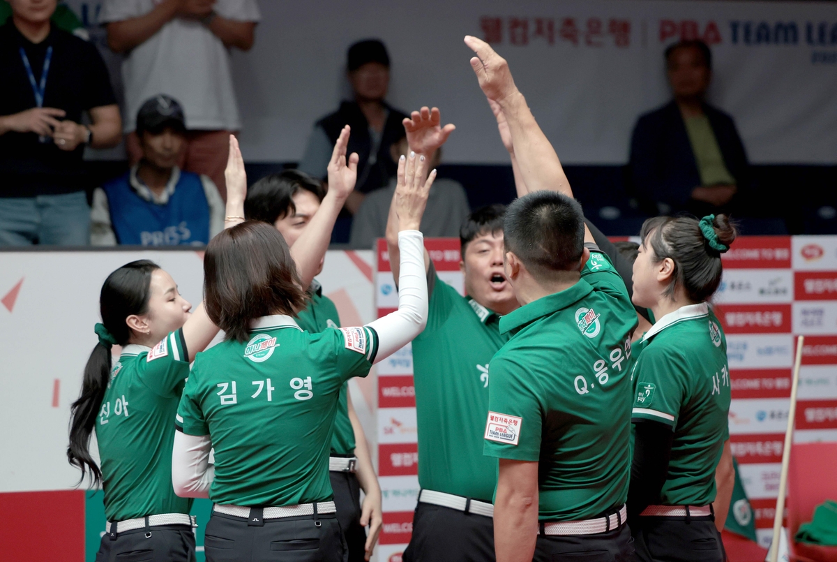 '<b>김가영</b> 2승' <b>하나카드</b>, 하이원 잡고 프로당구 팀리그 <b>2연승</b>