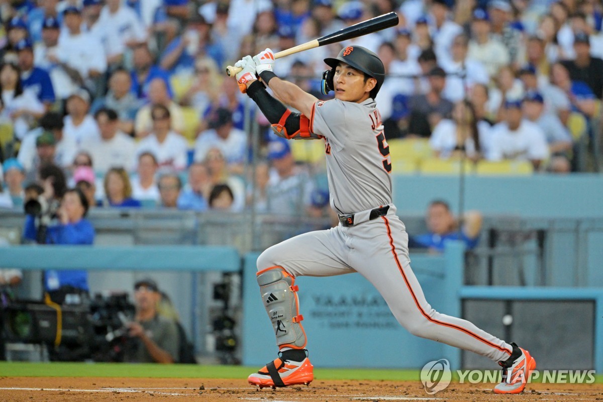 MLB 샌프란시스코 <b>이정후</b>, 11일 만에 안타…팀은 다저스에 3연패