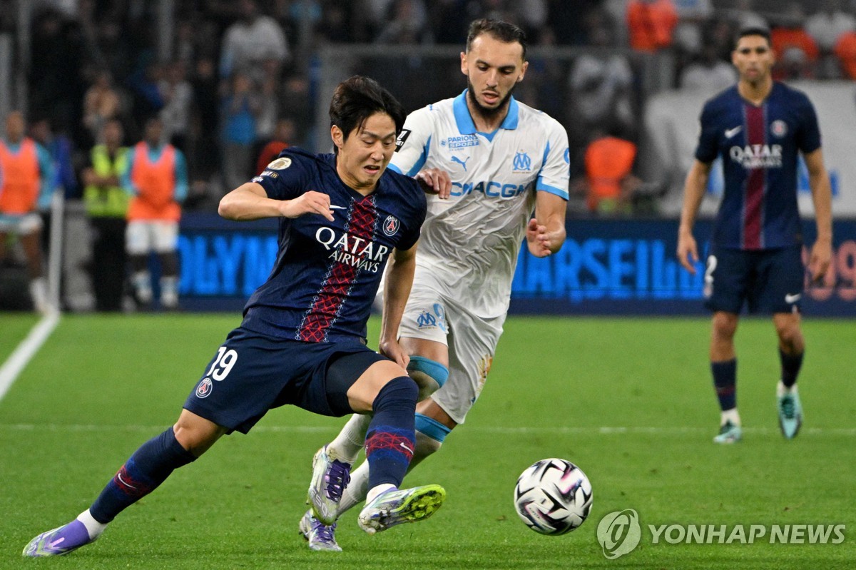 '<b>이강인</b> 교체출전' <b>PSG</b>, <b>마르세유</b>에 0-1 무릎…시즌 첫 패배