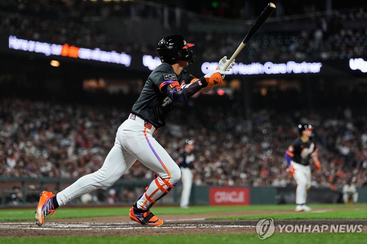 MLB 샌프란시스코 <b>이정후</b>, 13일 만에 <b>타점</b>…4타수 1안타 활약
