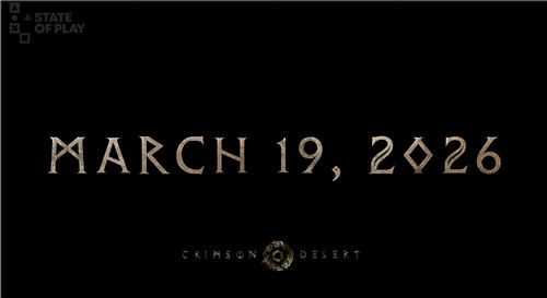 Pearl Abyss 'Crimson Desert' Release Date [Capture from SIE’s 'State of Play' broadcast]