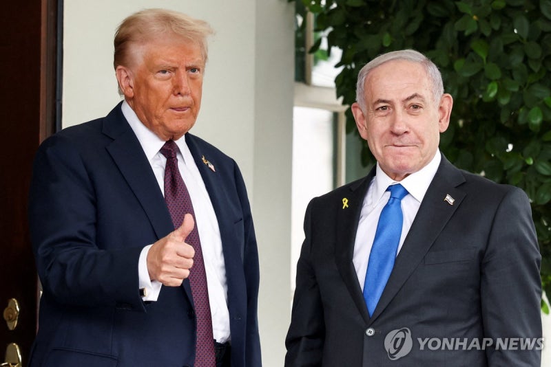 <b>이스라엘</b> "<b>트럼프 평화구상</b> 첫 단계 즉각 이행 준비"