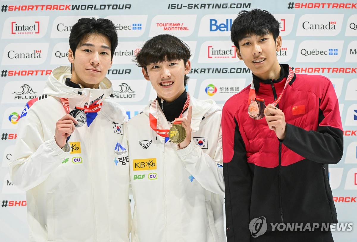 <b>쇼트트랙 임종언</b>, 1차 월드투어 1,500ｍ 金…여자계주 금빛 질주