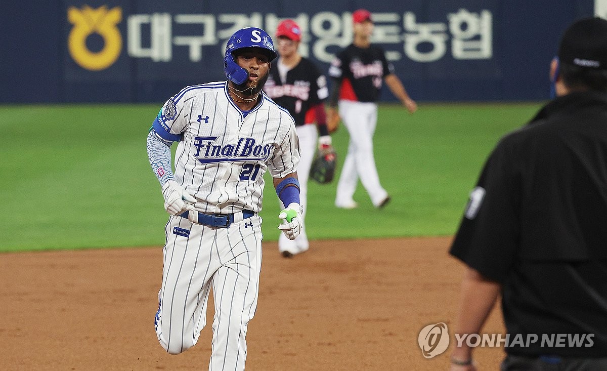 '50홈런 고지' 삼성 <b>디아즈</b>, 9∼10월 KBO <b>월간 MVP</b> 선정