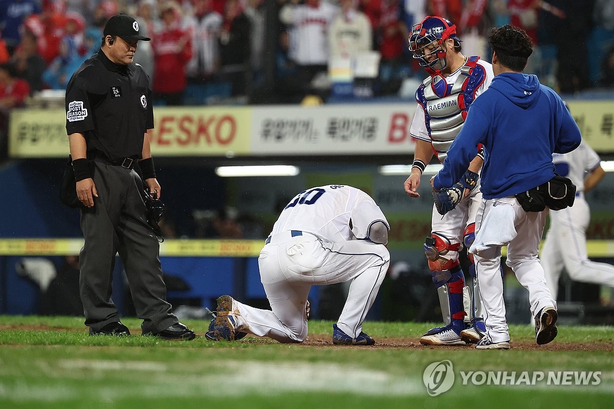 삼성 전병우, '<b>부상</b>' <b>김영웅</b> 대신 준PO 4차전 선발 3루수 출격