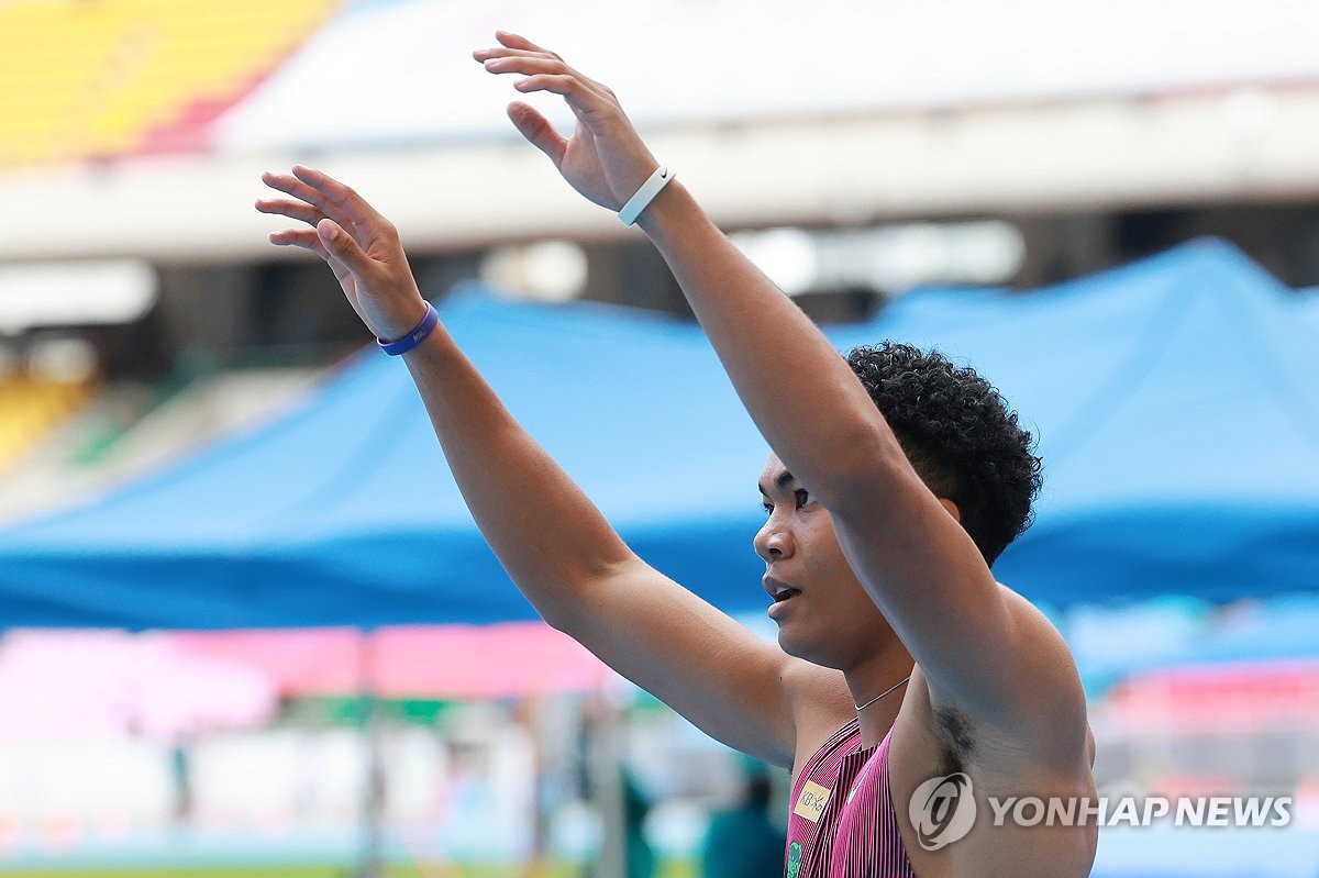<b>나마디 조엘진</b>, 전국체전 <b>육상</b> 남자 200m <b>우승</b>