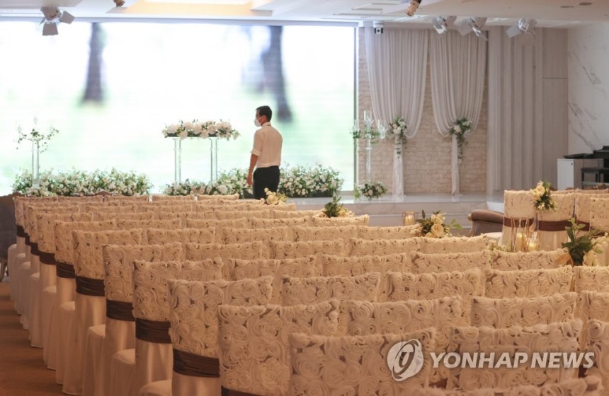 예식장 [연합뉴스 자료사진]